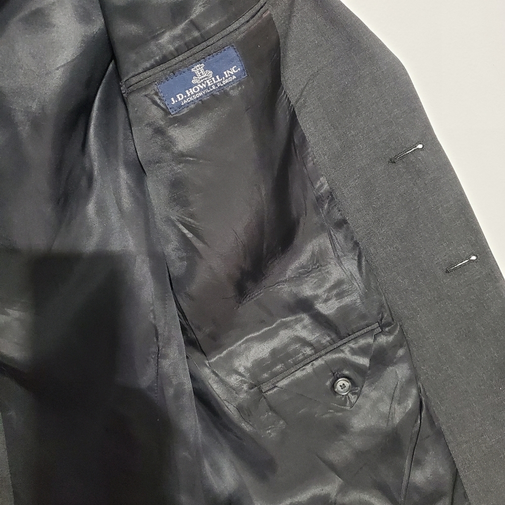 27) BURBERRYS' Vintage Blazer Pure Wool USA Made Sz. 40 - Picture 6 of 10